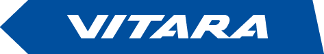 Logo Vitara en flecha azul